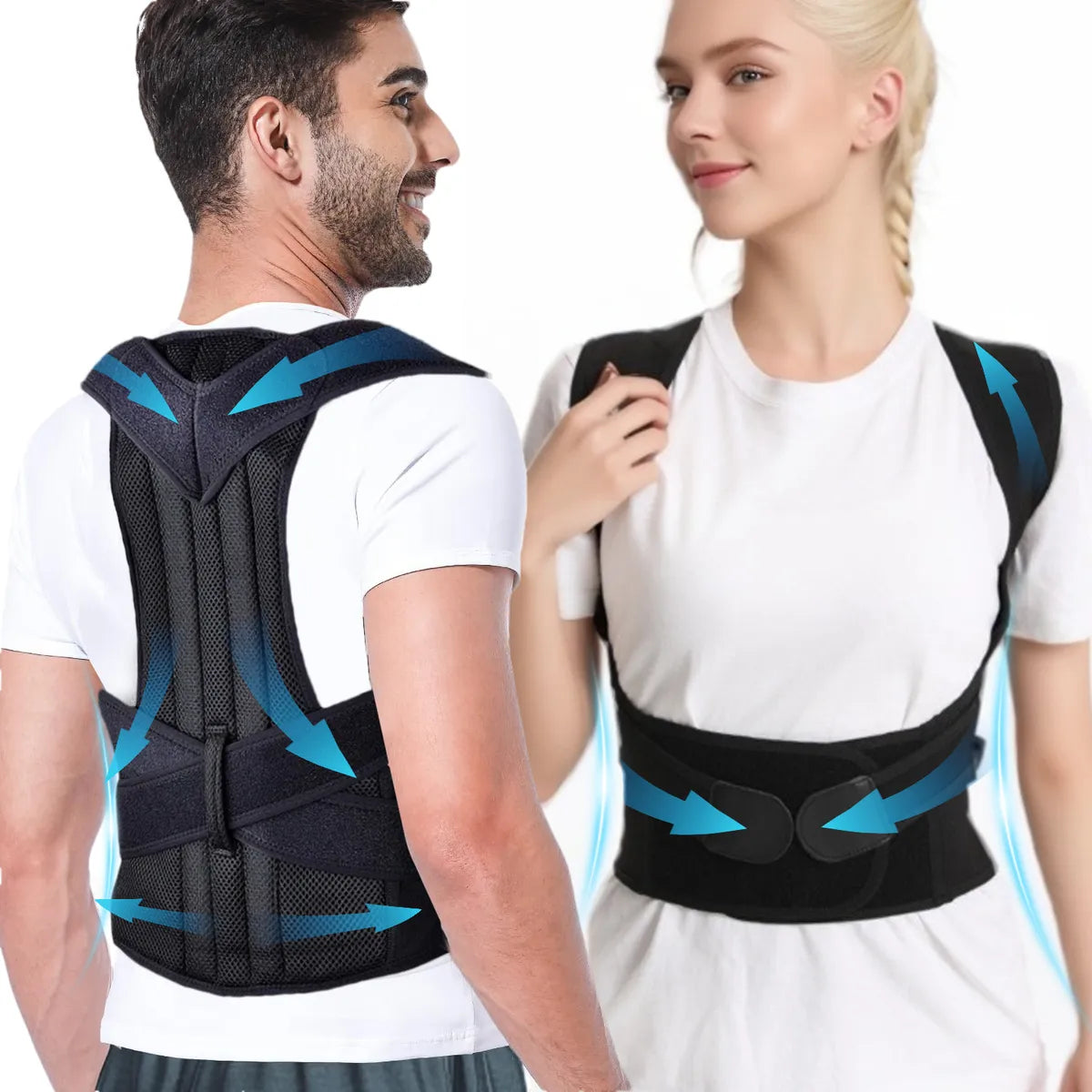 Corretor de Postura Ortopédico Ajustável