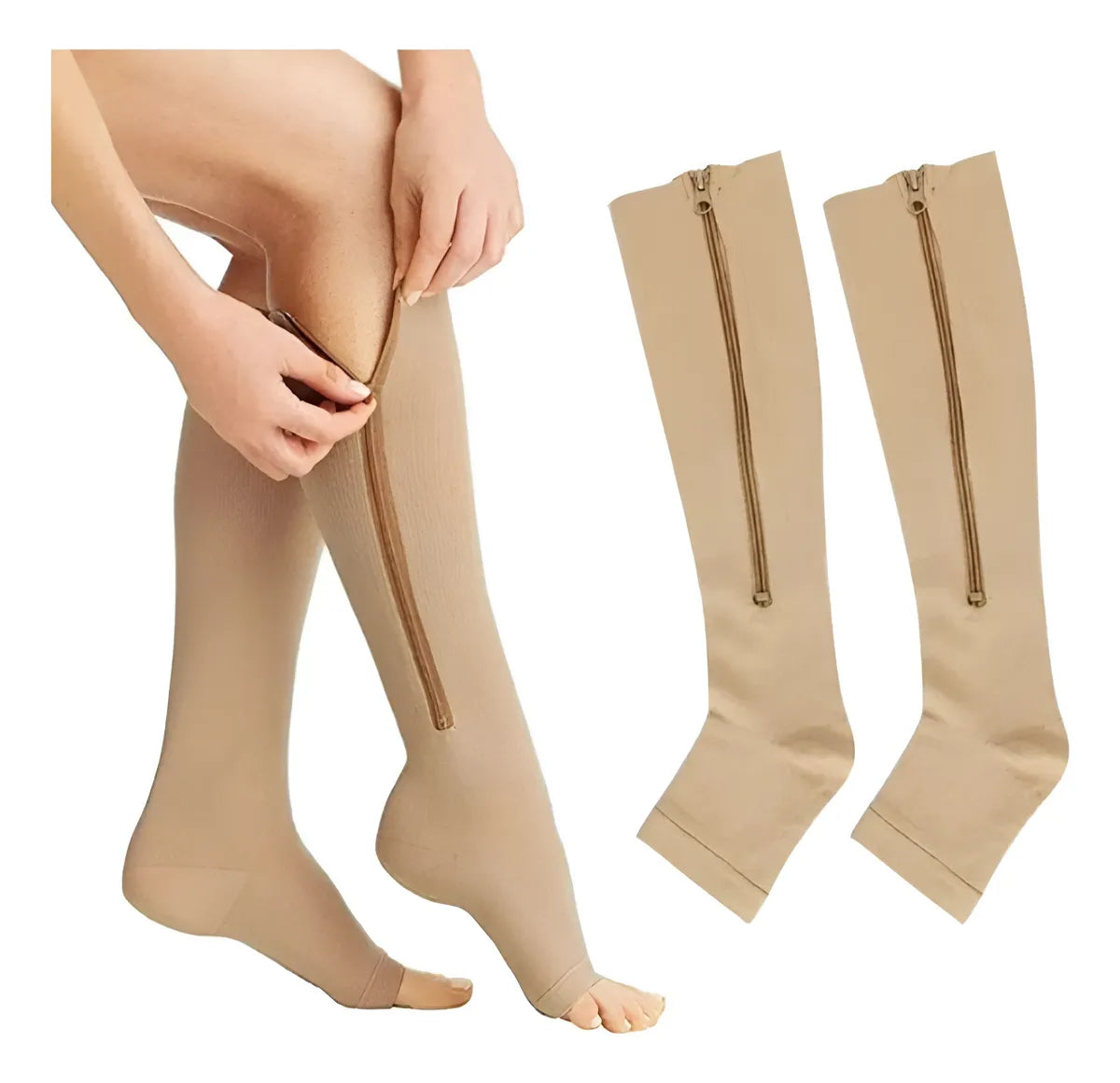 Meias de Compreessão para Circulação e Varizes Unissex