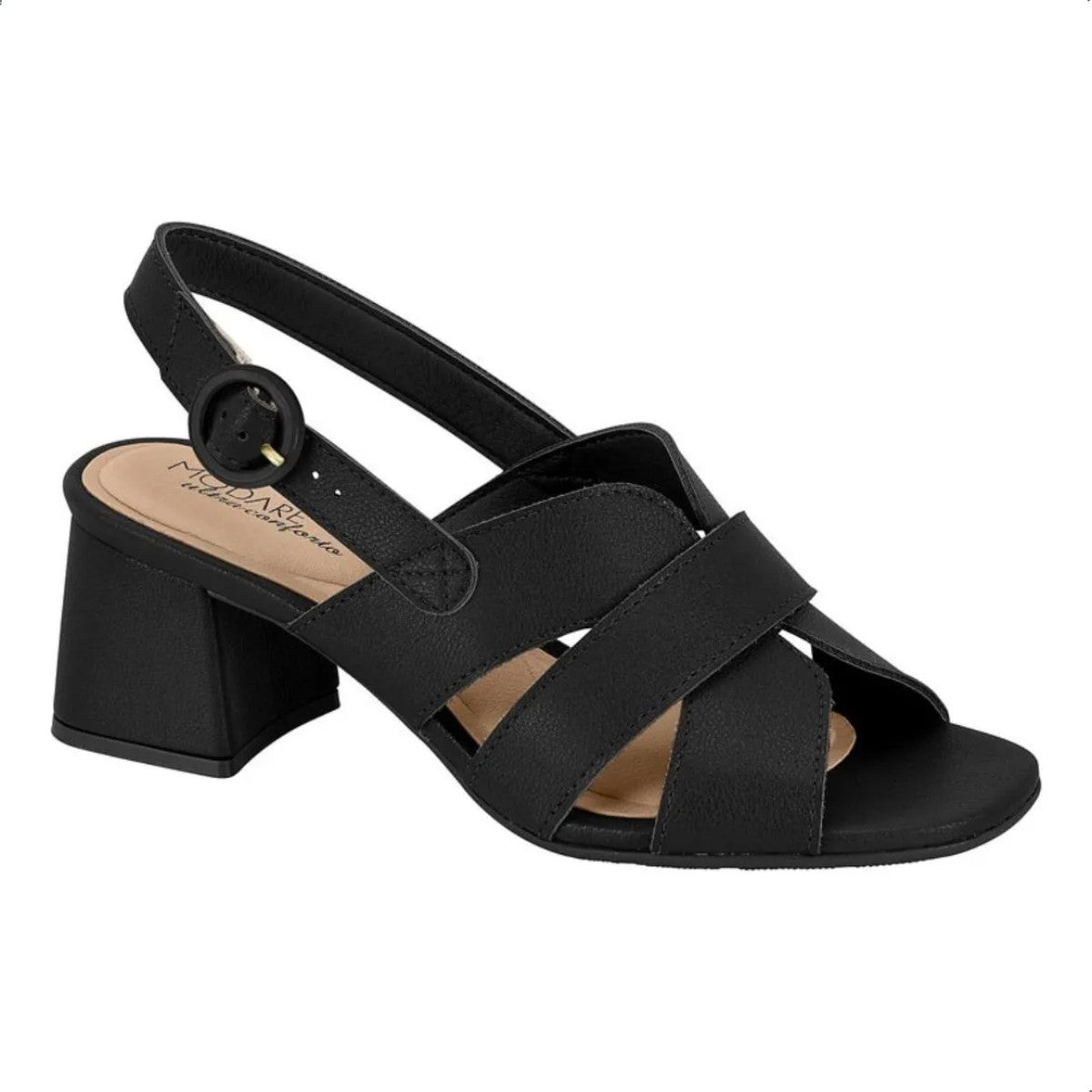 Sandália Feminina Modare Ultrconforto Ortopédica Salto Bloco