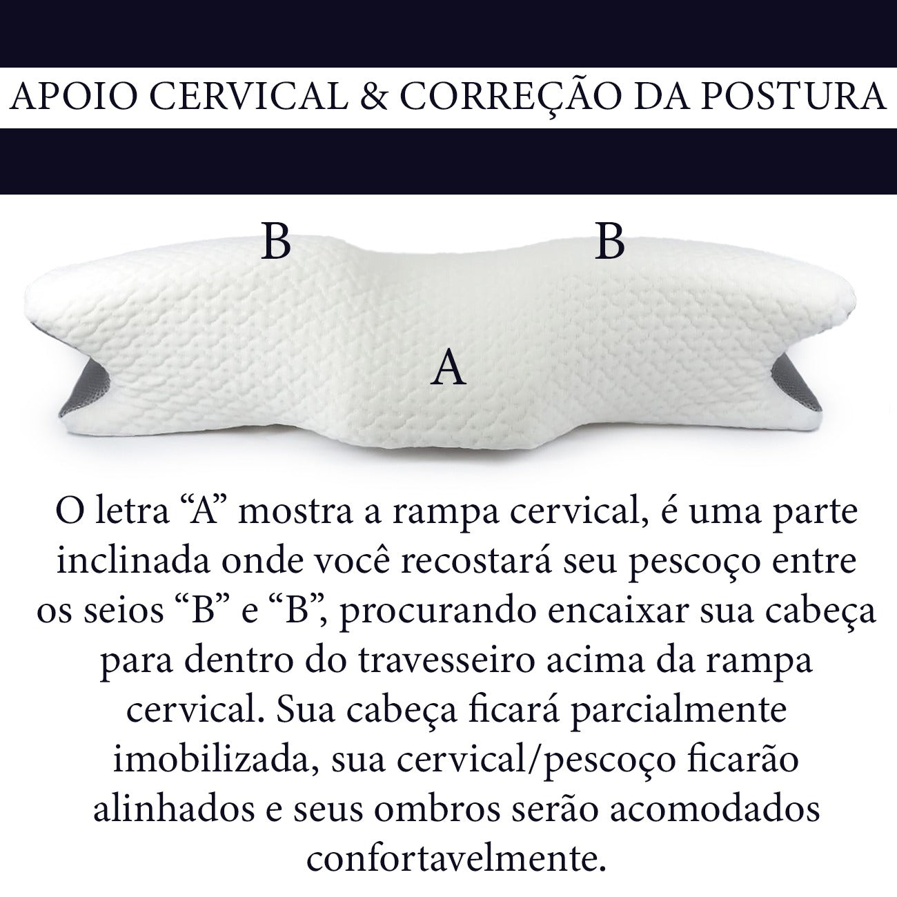 Travesseiro Cervical Ortopédico Postural
